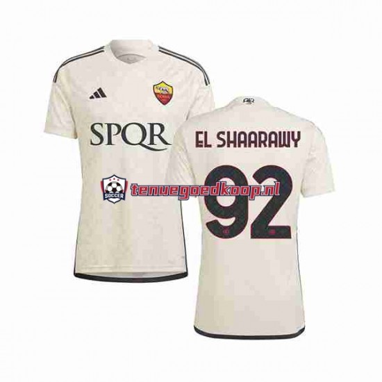 Uit Tenue van AS Roma El Shaarawy 92 Heren 2023-24 Korte Mouw