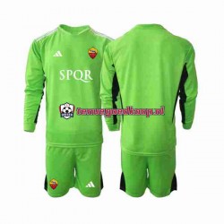 Uit Tenue van AS Roma Keepersshirt Kind 2-13 jaar 2023-24 Lange Mouw