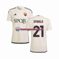 Uit Tenue van AS Roma Paulo Dybala 21 Heren 2023-24 Korte Mouw