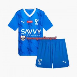 Thuis Tenue van Al Hilal Kind 2-13 jaar 2023-24 Korte Mouw