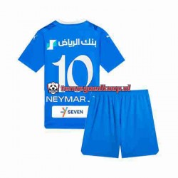 Thuis Tenue van Al Hilal Neymar JR 10 Kind 2-13 jaar 2023-24 Korte Mouw