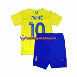 Thuis Tenue van Al-Nassr Mane 10 Kind 2-13 jaar 2023-24 Korte Mouw