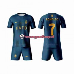 Uit Tenue van Al-Nassr Ronaldo 7 Kind 2-13 jaar 2023-24 Korte Mouw