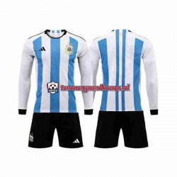 Thuis Tenue van Argentinië 3 Stars Kind 2-13 jaar WK 2022 Lange Mouw