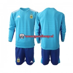 3de Tenue van Argentinië Keepersshirt Kind 2-13 jaar 2023 Lange Mouw