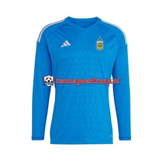 3de Tenue van Argentinië Keepersshirt Heren 2023 Lange Mouw