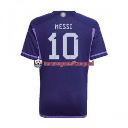 Uit Tenue van Argentinië Lionel Messi 10 Heren WK 2022 Korte Mouw