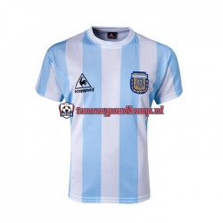 Thuis Retro Tenue van Argentinië 1986 Heren Korte Mouw