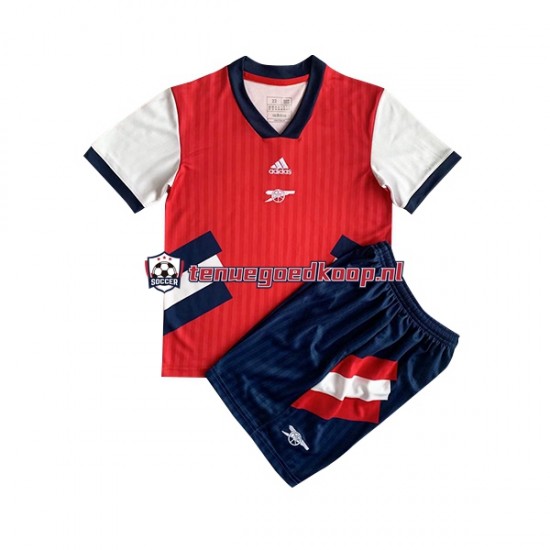 Thuis Retro Tenue van Arsenal Icon Kind 2-13 jaar 2022-23 Korte Mouw