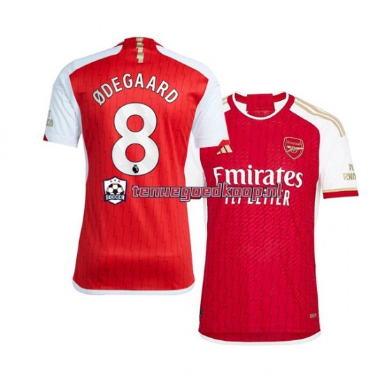 Thuis Tenue van Arsenal Martin Odegaard 8 Heren 2023-24 Korte Mouw