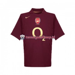 Thuis Retro Tenue van Arsenal 2005 Heren Korte Mouw