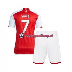 Thuis Tenue van Arsenal Saka 7 Kind 2-13 jaar 2023-24 Korte Mouw