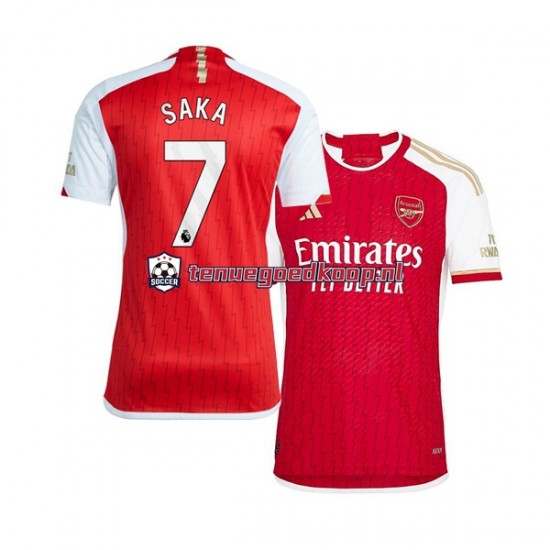 Thuis Tenue van Arsenal Saka 7 Heren 2023-24 Korte Mouw