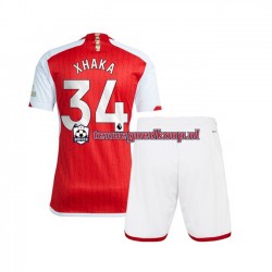 Thuis Tenue van Arsenal Xhaka 34 Kind 2-13 jaar 2023-24 Korte Mouw