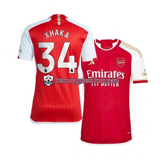 Thuis Tenue van Arsenal Xhaka 34 Heren 2023-24 Korte Mouw