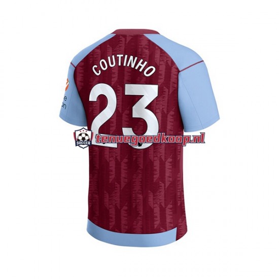 Thuis Tenue van Aston Villa Philippe Coutinho 23 Heren 2023-24 Korte Mouw