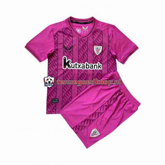 Uit Tenue van Athletic Bilbao Keepersshirt Kind 2-13 jaar 2023-24 Korte Mouw