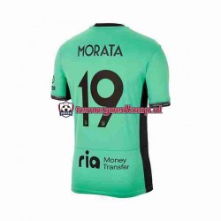 3de Tenue van Atlético Madrid Alvaro Morata 19 Heren 2023-24 Korte Mouw