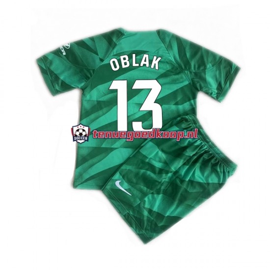 Uit Tenue van Atlético Madrid Keepersshirt Jan Oblak 13 Kind 2-13 jaar 2023-24 Korte Mouw