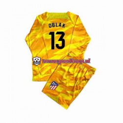 Tenue van Atlético Madrid Keepersshirt Jan Oblak 13 Kind 2-13 jaar 2023-24 Lange Mouw Oranje