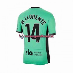 3de Tenue van Atlético Madrid Marcos Llorente 14 Heren 2023-24 Korte Mouw