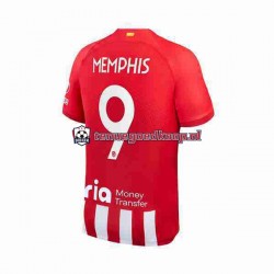 Thuis Tenue van Atlético Madrid Memphis Depay 9 Heren 2023-24 Korte Mouw