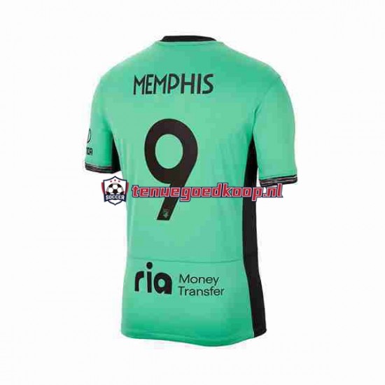 3de Tenue van Atlético Madrid Memphis Depay 9 Heren 2023-24 Korte Mouw