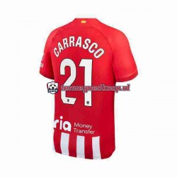 Thuis Tenue van Atlético Madrid Yannick Carrasco 21 Heren 2023-24 Korte Mouw