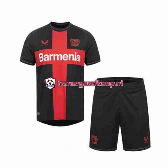 Thuis Tenue van Bayer 04 Leverkusen Kind 2-13 jaar 2023-24 Korte Mouw