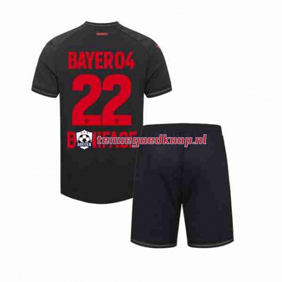 Thuis Tenue van Bayer 04 Leverkusen Victor Boniface 22 Kind 2-13 jaar 2023-24 Korte Mouw