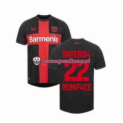 Thuis Tenue van Bayer 04 Leverkusen Victor Boniface 22 Heren 2023-24 Korte Mouw