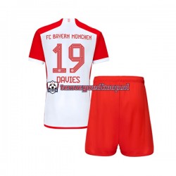 Thuis Tenue van FC Bayern München Alphonso Davies 19 Kind 2-13 jaar 2023-24 Korte Mouw