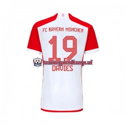 Thuis Tenue van FC Bayern München Alphonso Davies 19 Heren 2023-24 Korte Mouw