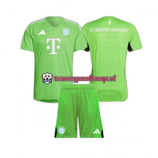 Uit Tenue van FC Bayern München Keepersshirt Kind 2-13 jaar 2023-24 Korte Mouw