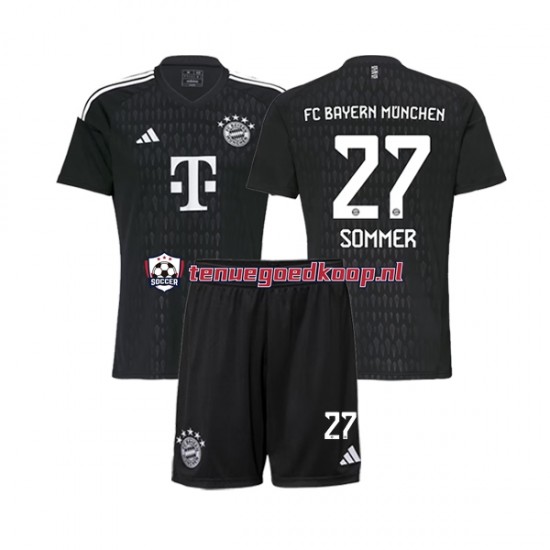 Thuis Tenue van FC Bayern München Keepersshirt Yann Sommer 27 Kind 2-13 jaar 2023-24 Korte Mouw