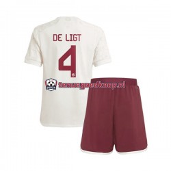 3de Tenue van FC Bayern München Matthijs de Ligt 4 Kind 2-13 jaar 2023-24 Korte Mouw