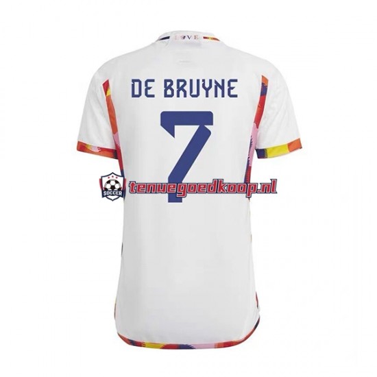 Uit Tenue van België De Bruyne 7 Heren WK 2022 Korte Mouw