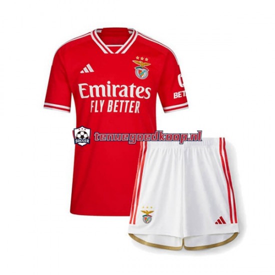 Thuis Tenue van Benfica Kind 2-13 jaar 2023-24 Korte Mouw