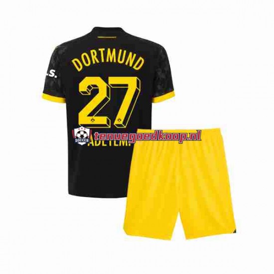 Uit Tenue van Borussia Dortmund Karim Adeyemi 27 Kind 2-13 jaar 2023-24 Korte Mouw