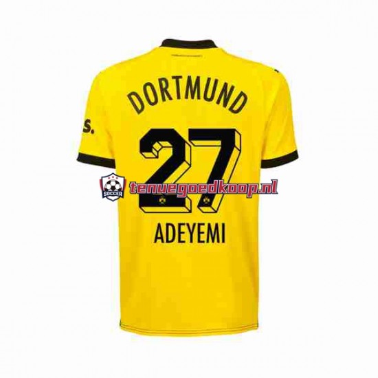 Thuis Tenue van Borussia Dortmund Karim Adeyemi 27 Heren 2023-24 Korte Mouw