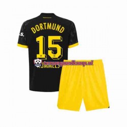 Uit Tenue van Borussia Dortmund Mats Hummels 15 Kind 2-13 jaar 2023-24 Korte Mouw