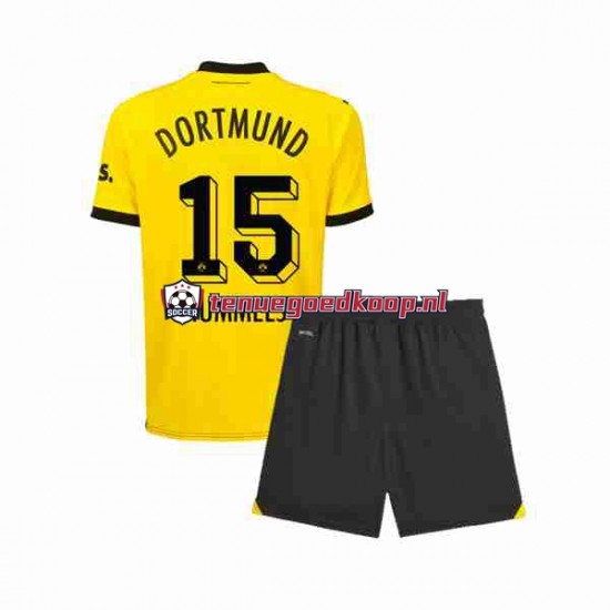 Thuis Tenue van Borussia Dortmund Mats Hummels 15 Kind 2-13 jaar 2023-24 Korte Mouw