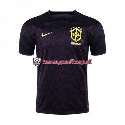 Thuis Tenue van Brazilië Keepersshirt Heren WK 2022 Korte Mouw