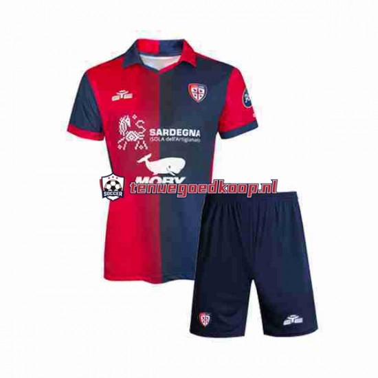 Thuis Tenue van Cagliari Kind 2-13 jaar 2023-24 Korte Mouw