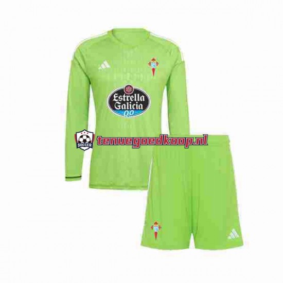 Thuis Tenue van Celta de Vigo Keepersshirt Kind 2-13 jaar 2023-24 Lange Mouw