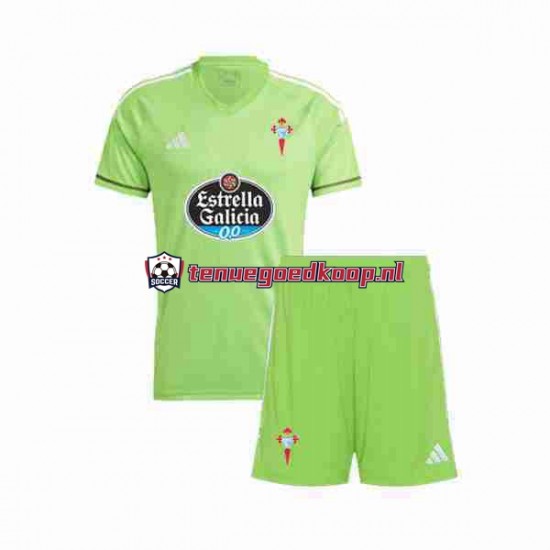 Thuis Tenue van Celta de Vigo Keepersshirt Kind 2-13 jaar 2023-24 Korte Mouw