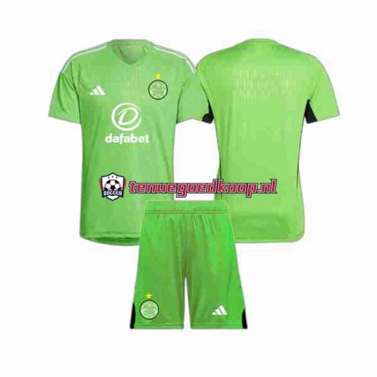 Uit Tenue van Celtic Keepersshirt Kind 2-13 jaar 2023-24 Korte Mouw