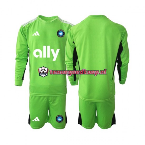 Thuis Tenue van Charlotte FC Keepersshirt Kind 2-13 jaar 2023-24 Lange Mouw