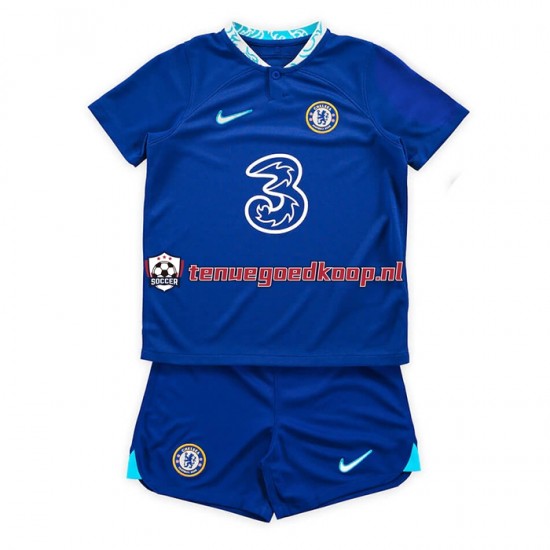 Thuis Tenue van Chelsea Kind 2-13 jaar 2022-23 Korte Mouw