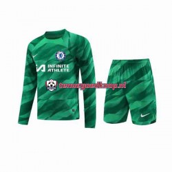 3de Tenue van Chelsea Keepersshirt Kind 2-13 jaar 2023-24 Lange Mouw